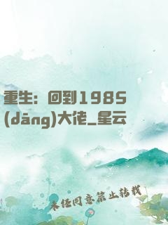 重生：回到1985當(dāng)大佬