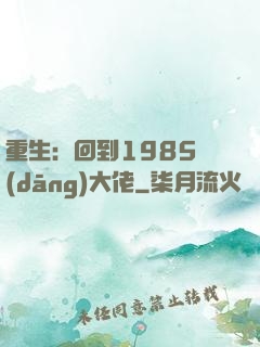 重生：回到1985當(dāng)大佬