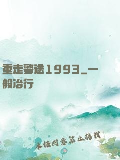 重走警途1993