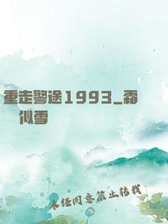 重走警途1993