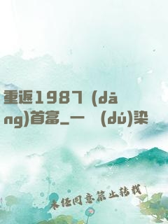 重返1987當(dāng)首富