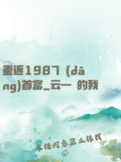 重返1987當(dāng)首富