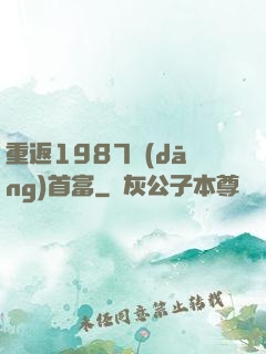 重返1987當(dāng)首富