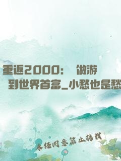 重返2000：從做游戲到世界首富