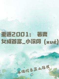 重返2001：帶著妻女成首富