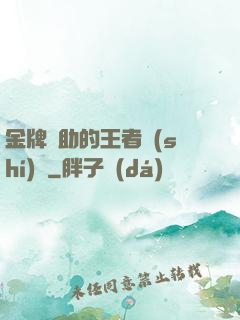 金牌輔助的王者時(shí)間