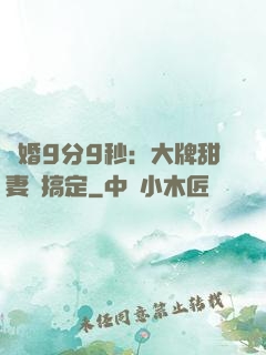 閃婚9分9秒：大牌甜妻難搞定