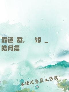 霸道總裁，強勢婚戀