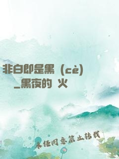 非白即是黑測(cè)試書