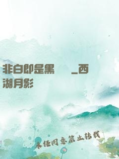 非白即是黑測試書