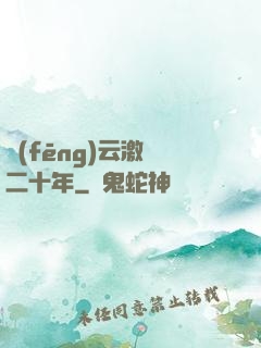 風(fēng)云激蕩二十年
