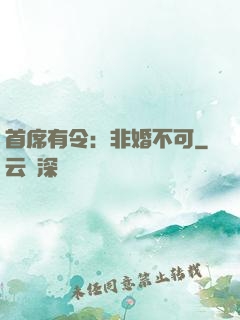 首席有令：非婚不可