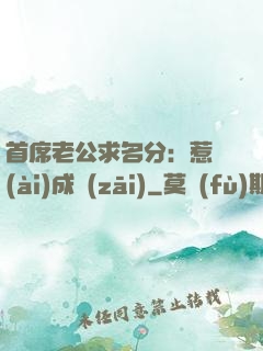 首席老公求名分：惹愛(ài)成災(zāi)