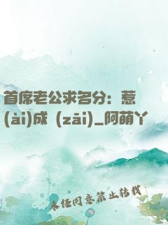 首席老公求名分：惹愛(ài)成災(zāi)