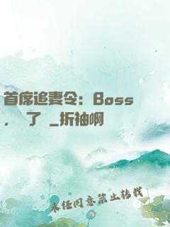 首席追妻令：Boss，夠了沒