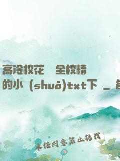 高冷?；S為全校精靈的小說(shuō)txt下載