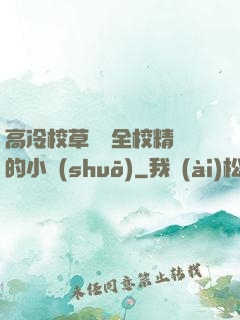 高冷校草淪為全校精靈的小說(shuō)