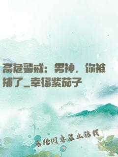 高危警戒：男神，你被捕了