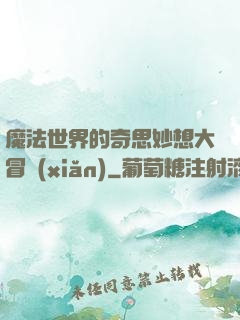 魔法世界的奇思妙想大冒險(xiǎn)