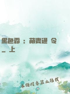 黑色霸寵：萌妻通緝令